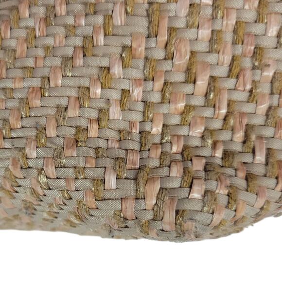 Gianni Chiarini Firenze Straw Bag Tan Woven Shoulder Slouchy Hobo Raffia Leather - Picture 13 of 16